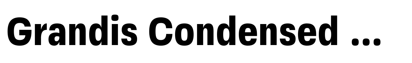 Grandis Condensed Bold